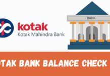 Kotak Bank Balance Check No