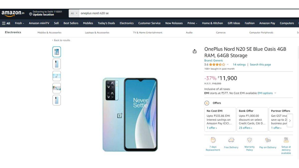 OnePlus Nord N20 SE
