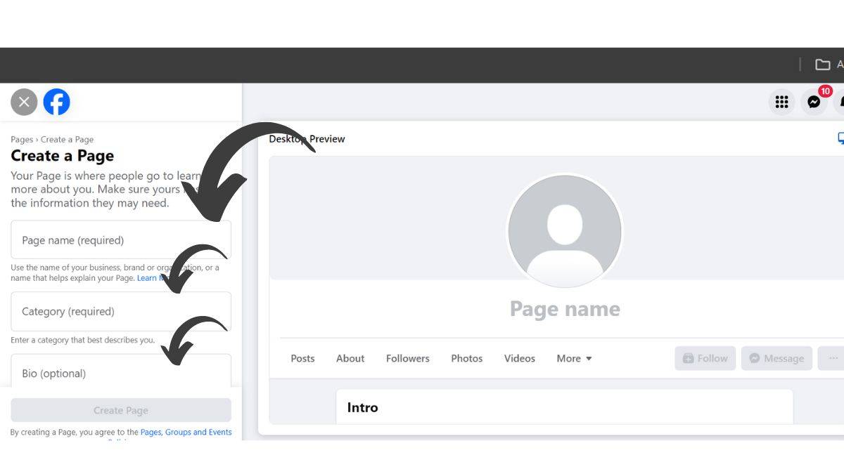 Facebook page kaise banaye 