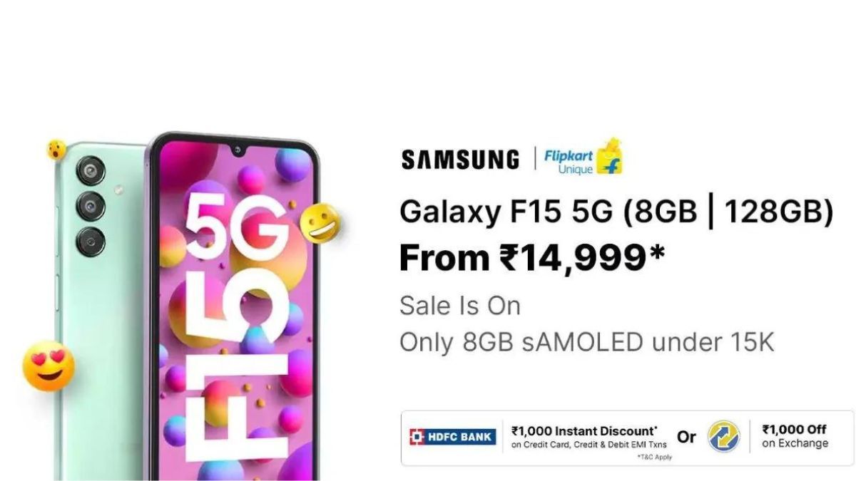 Samsung Galaxy F15 5G 8GB price and offers