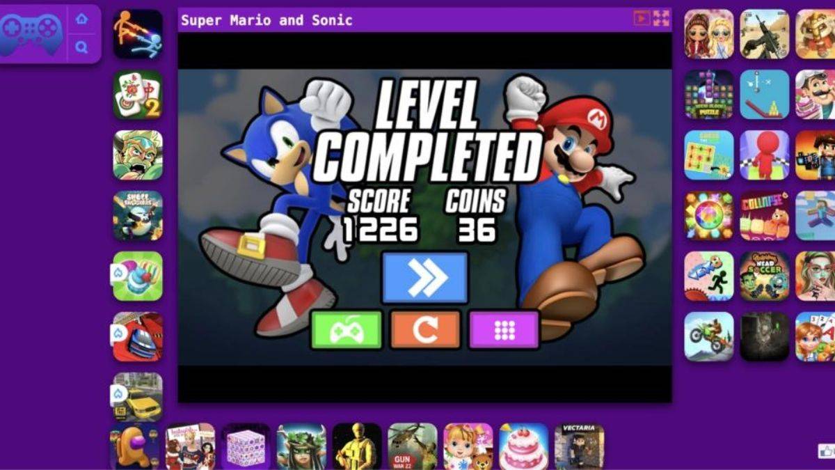 Super Mario and Sonic