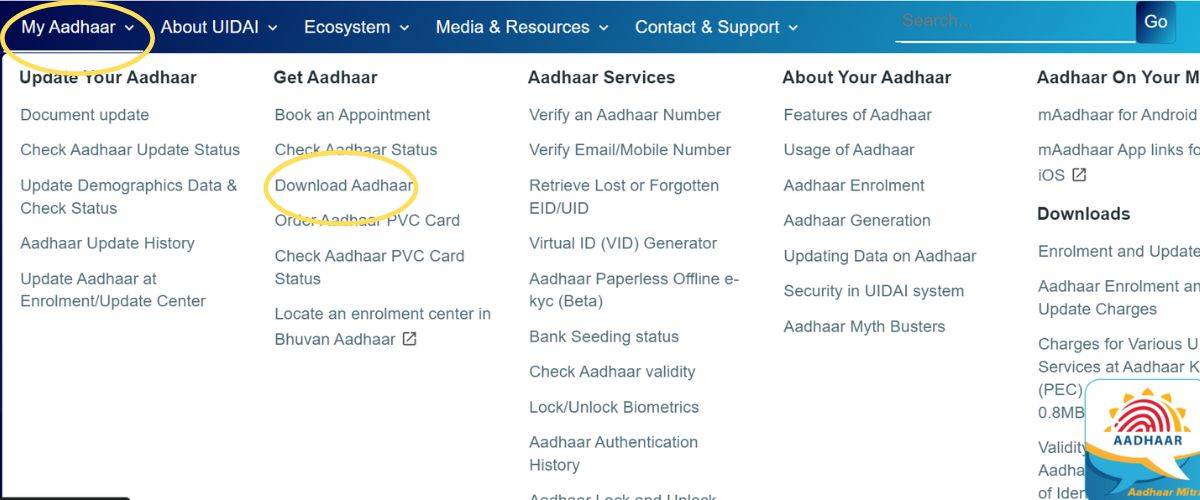 mobile number se aadhar card kaise nikale