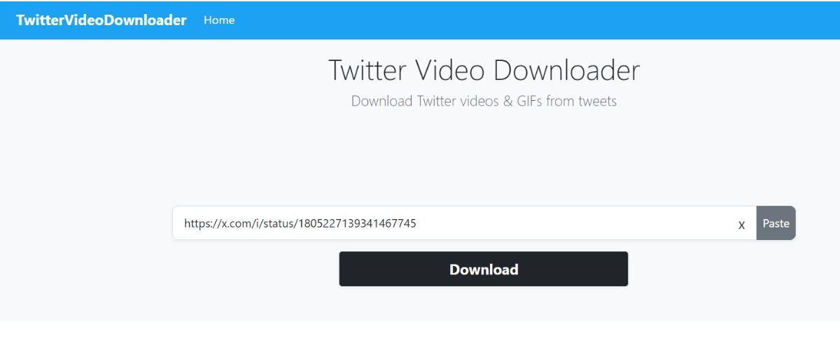 Twitter video downloader