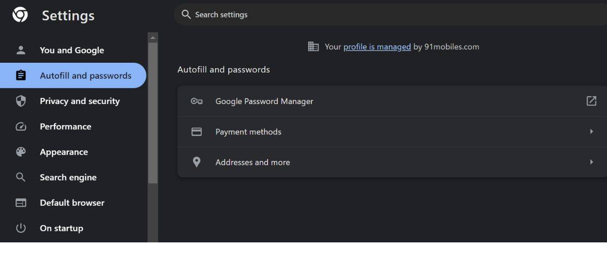 facebook password