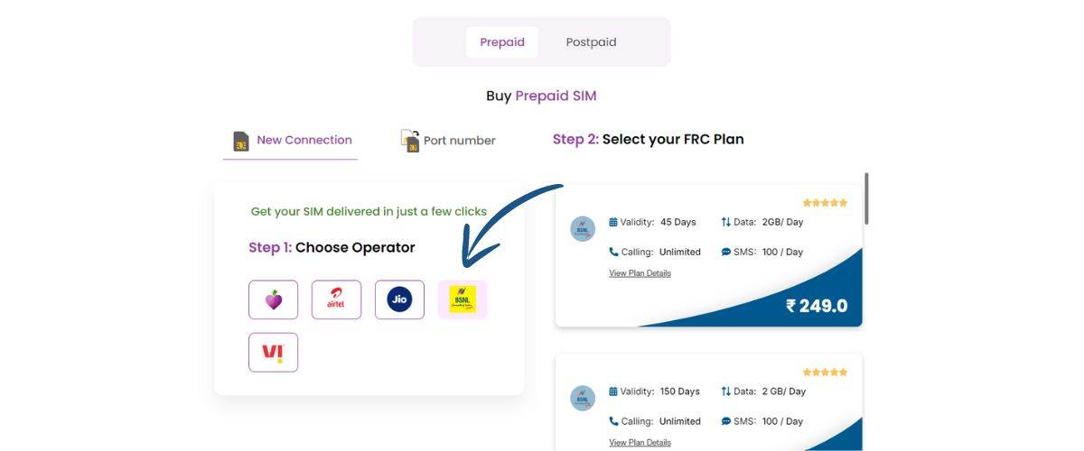 Bsnl sim kaise order kare online
