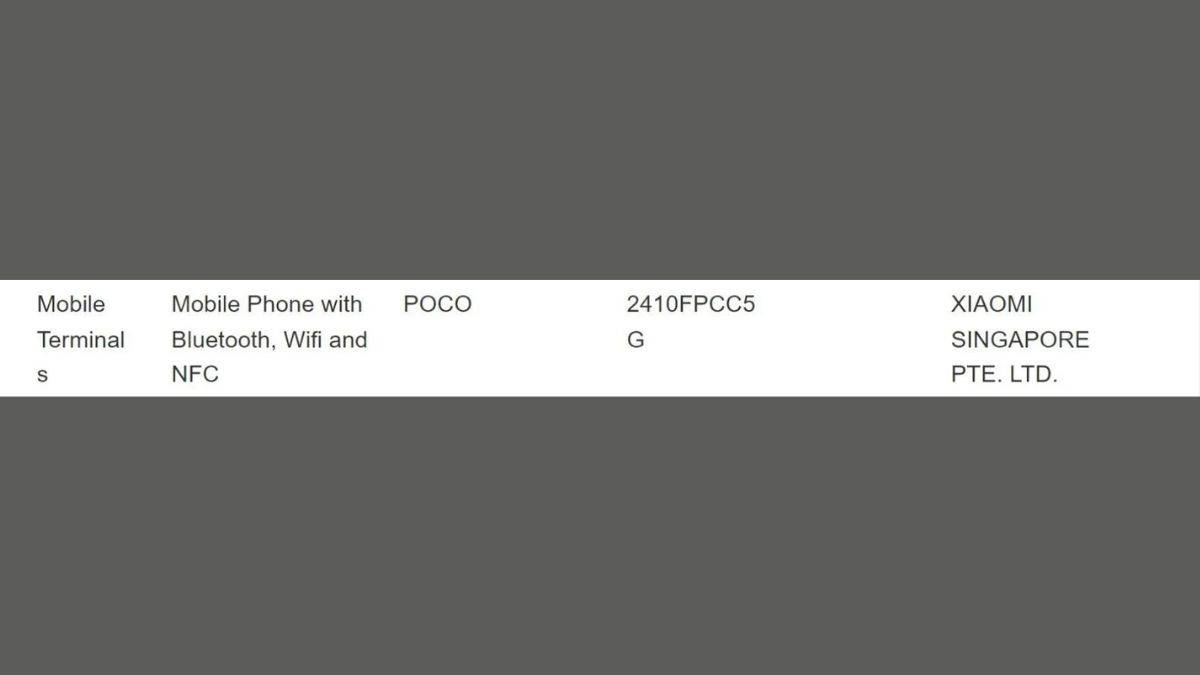 poco-c75-imda-சான்றிதழ்