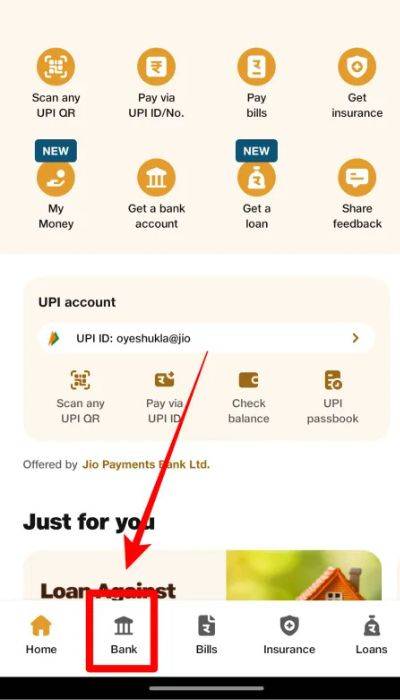 Jio Payments Bank Account